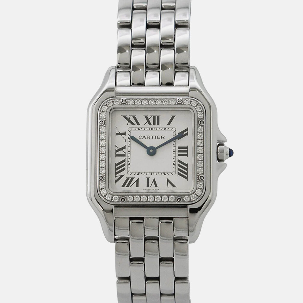 Cartier Panthere De Cartier W4PN0008 Quartz Silver Stainless Steel Women's Wristwatch 27 mm Cartier Panthere De Cartier W4PN0008 Quartz Silver Stainless Steel Women's Wristwatch 27 mm