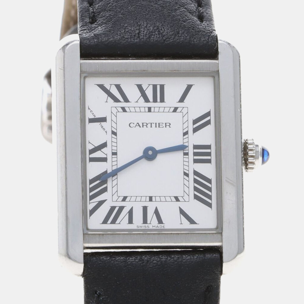 Cartier Tank Solo WSTA0030 Quartz Stainless Steel Womens Wristwatch 24.5 mm Cartier Tank Solo WSTA0030 Quartz Stainless Steel Womens Wristwatch 24.5 mm