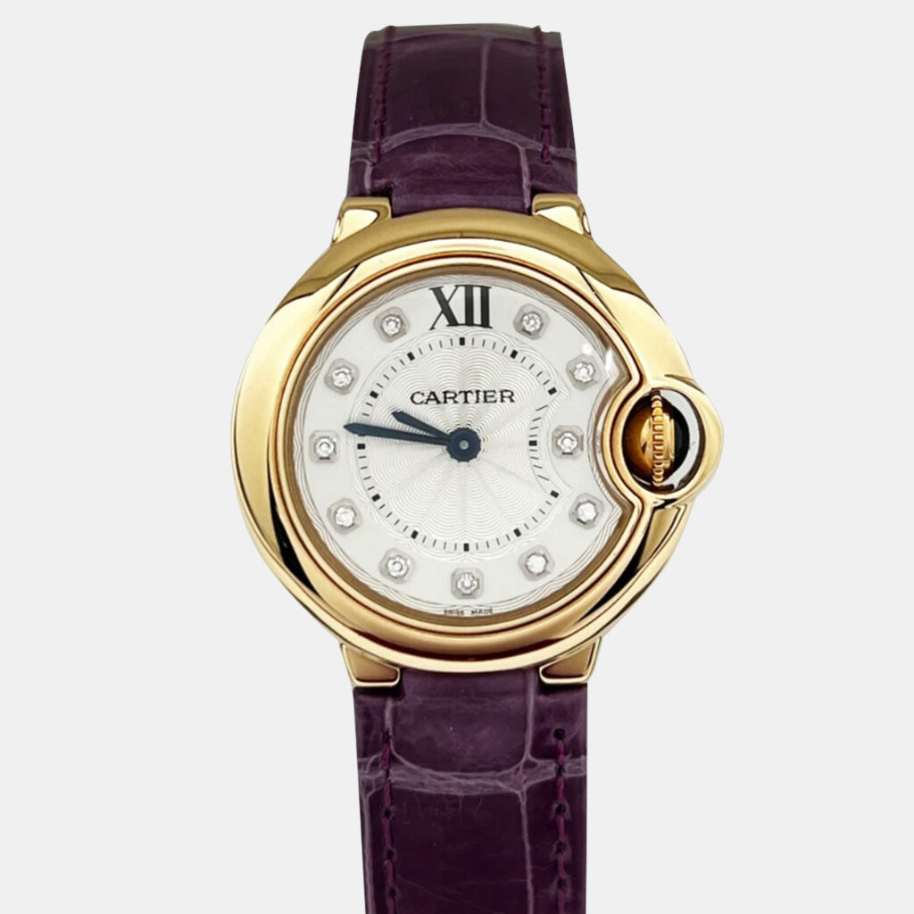 Cartier Ballon Bleu 3007 Quartz Diamond 18k Rose Gold Women's Wristwatch 28 mm Cartier Ballon Bleu 3007 Quartz Diamond 18k Rose Gold Women's Wristwatch 28 mm