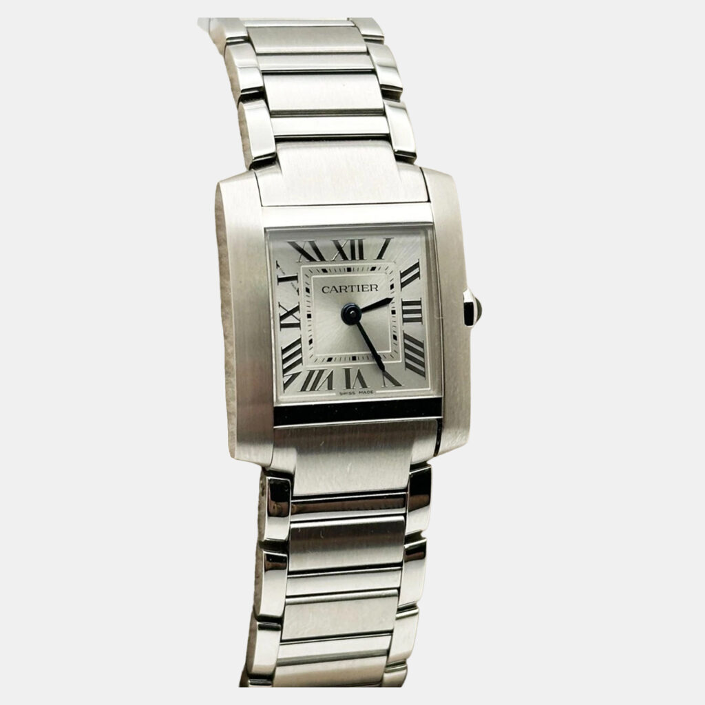 Cartier Tank WSTA0065 Quartz Silver Stainless Steel Women Wristwatch 26 mm Cartier Tank WSTA0065 Quartz Silver Stainless Steel Women Wristwatch 26 mm
