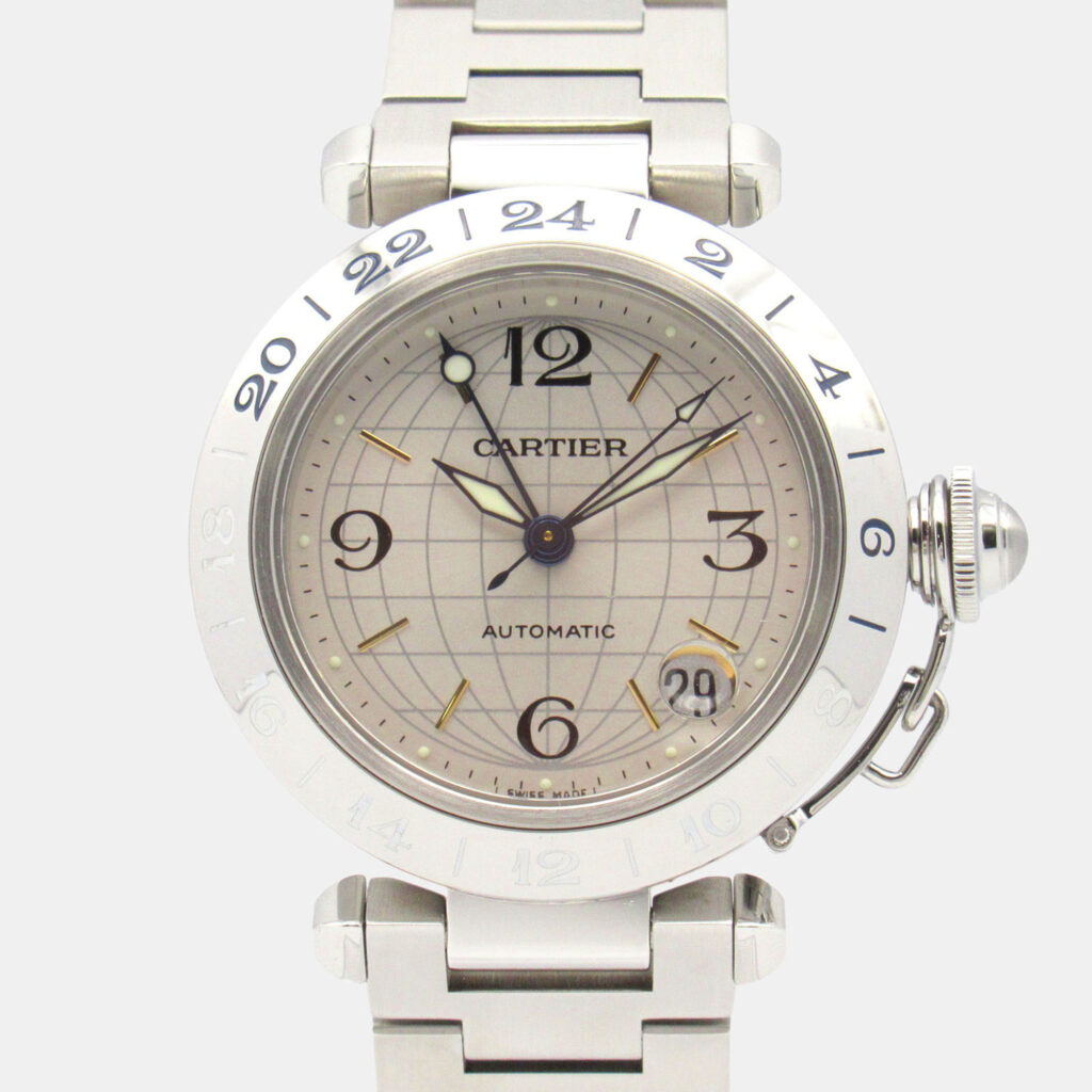 Cartier Pasha C de Cartier W31029M7 Automatic Silver Stainless Steel Women's Wristwatch 35 mm Cartier Pasha C de Cartier W31029M7 Automatic Silver Stainless Steel Women's Wristwatch 35 mm