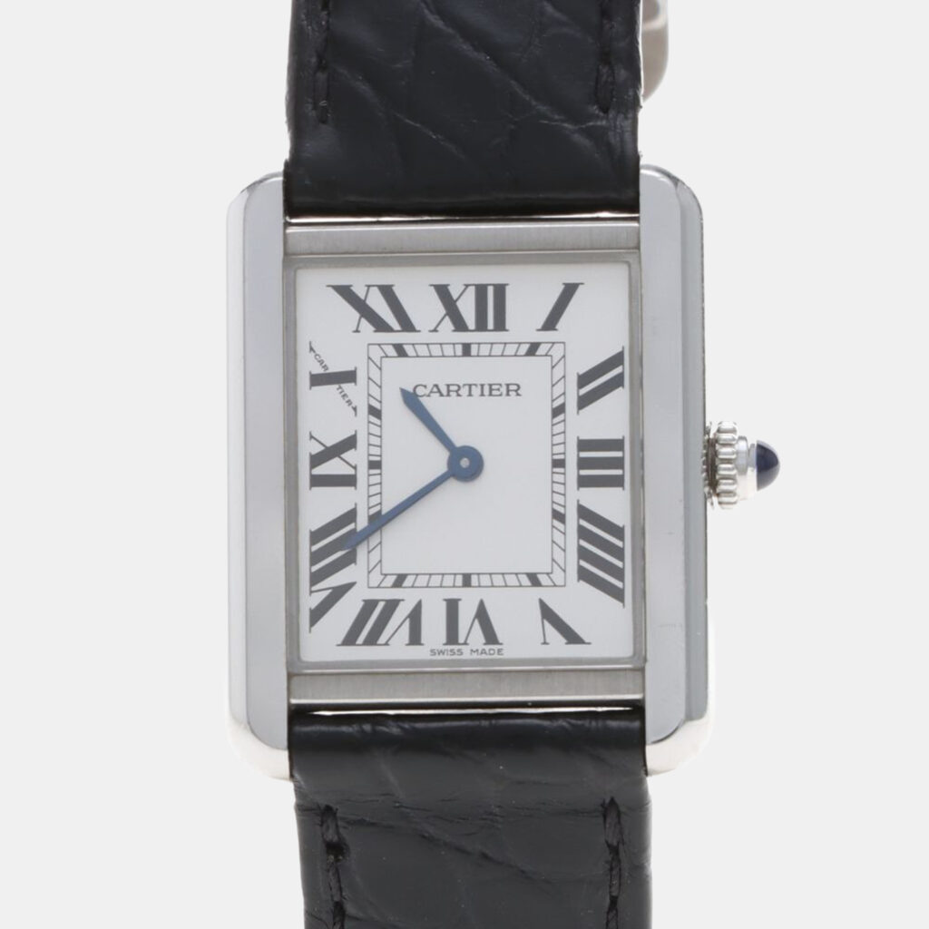 Cartier Tank Solo W5200005 Quartz White Stainless Steel Women's Wristwatch 24.5mm Cartier Tank Solo W5200005 Quartz White Stainless Steel Women's Wristwatch 24.5mm
