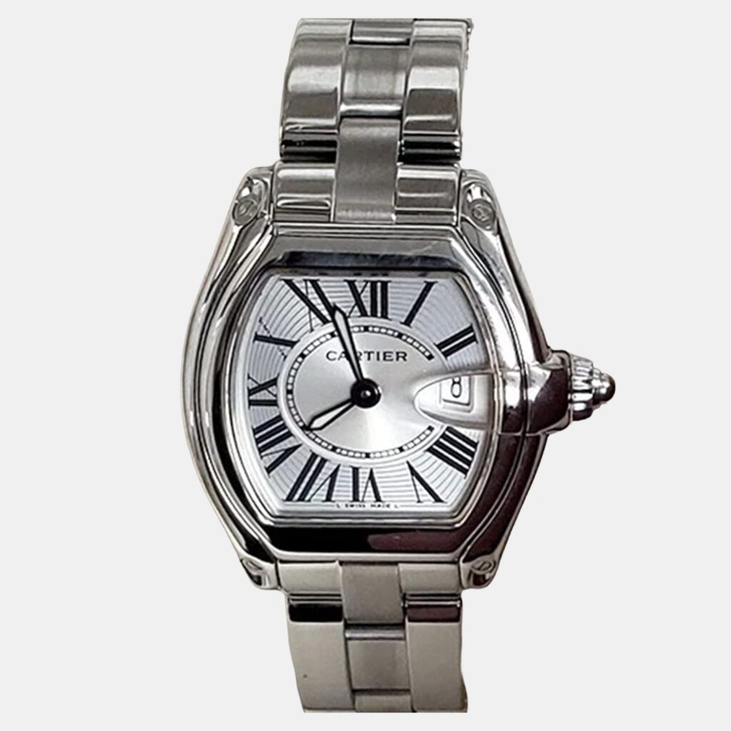 Cartier Roadster W62016V3 Quartz Silver Stainless Steel Women's Wristwatch 30 mm Cartier Roadster W62016V3 Quartz Silver Stainless Steel Women's Wristwatch 30 mm