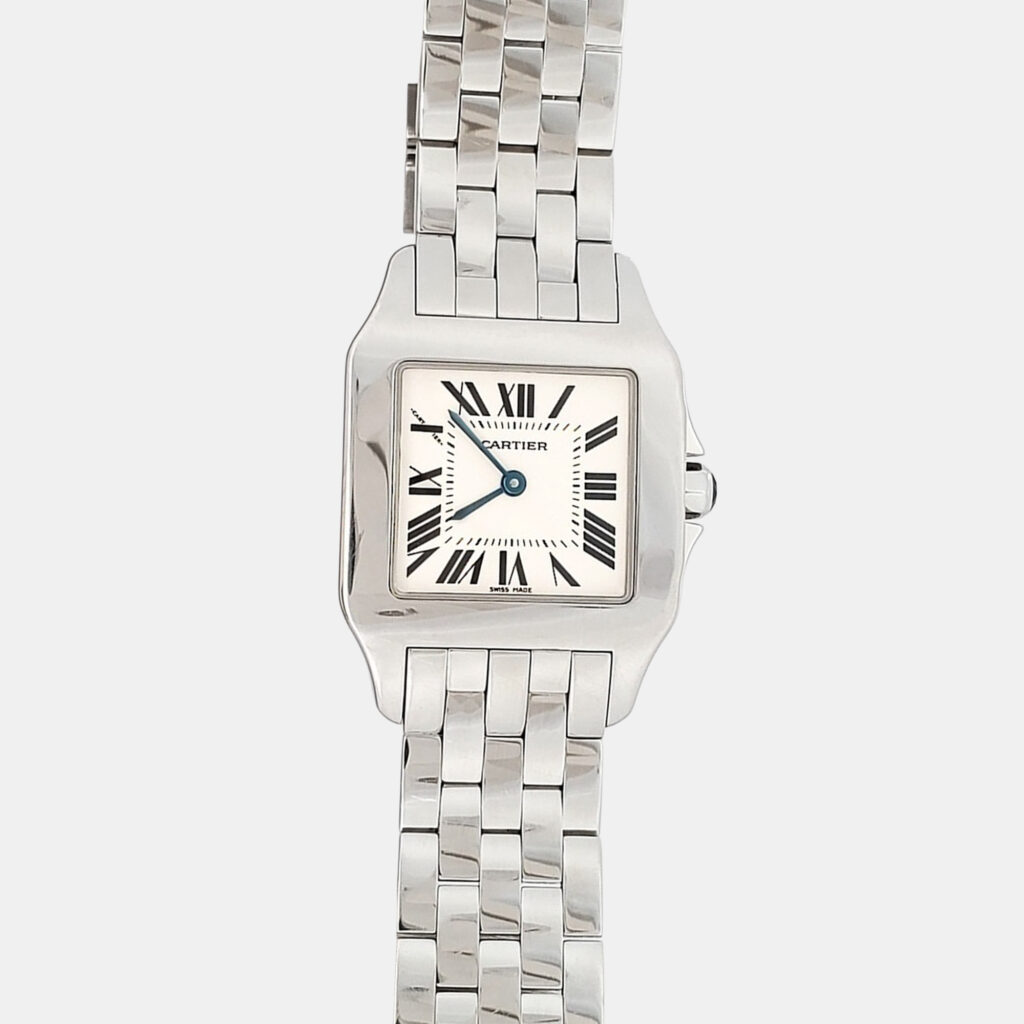 Cartier Santos Demoiselle W25065Z5 Quartz White Stainless Steel Women's Wristwatch 26 mm Cartier Santos Demoiselle W25065Z5 Quartz White Stainless Steel Women's Wristwatch 26 mm