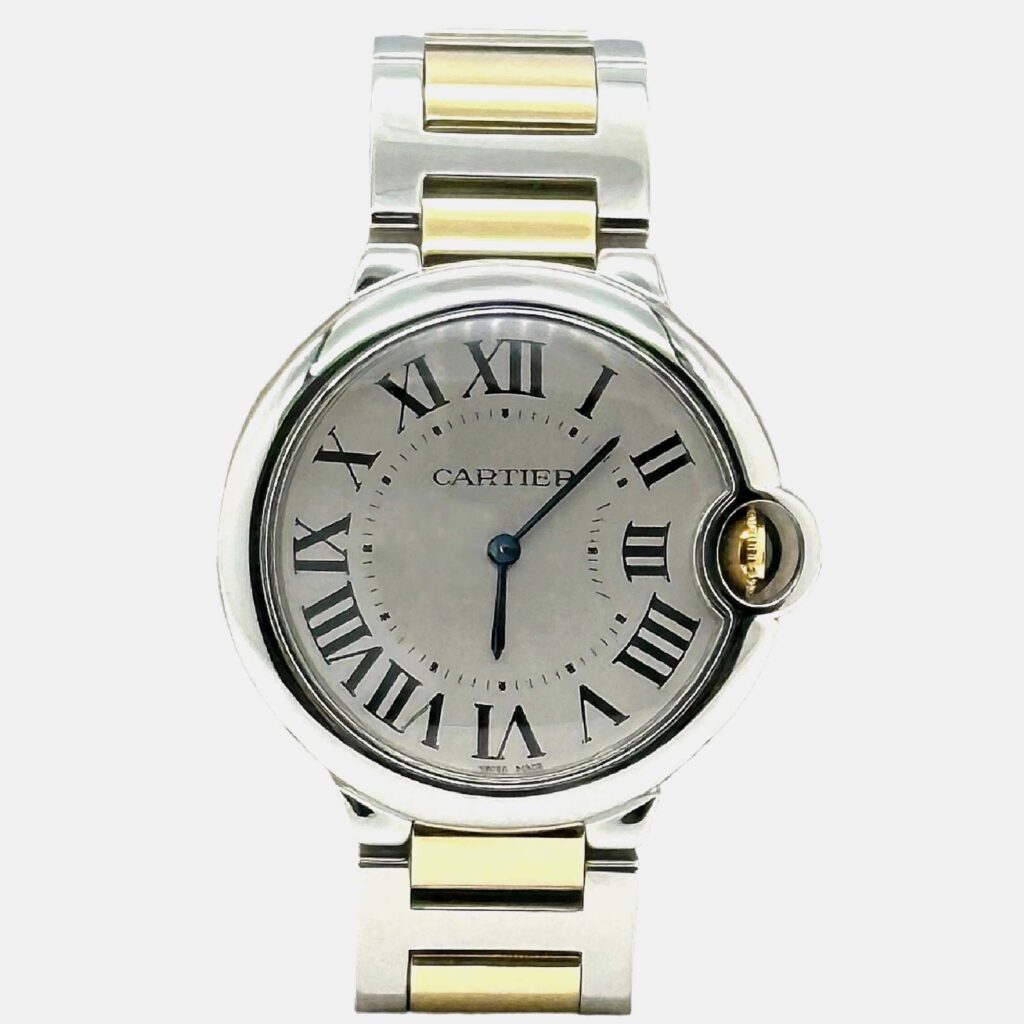 Cartier Ballon Bleu W69008Z3 Automatic Silver 18k Yellow Gold Stainless Steel Unisex Wristwatch 36 mm Cartier Ballon Bleu W69008Z3 Automatic Silver 18k Yellow Gold Stainless Steel Unisex Wristwatch 36 mm