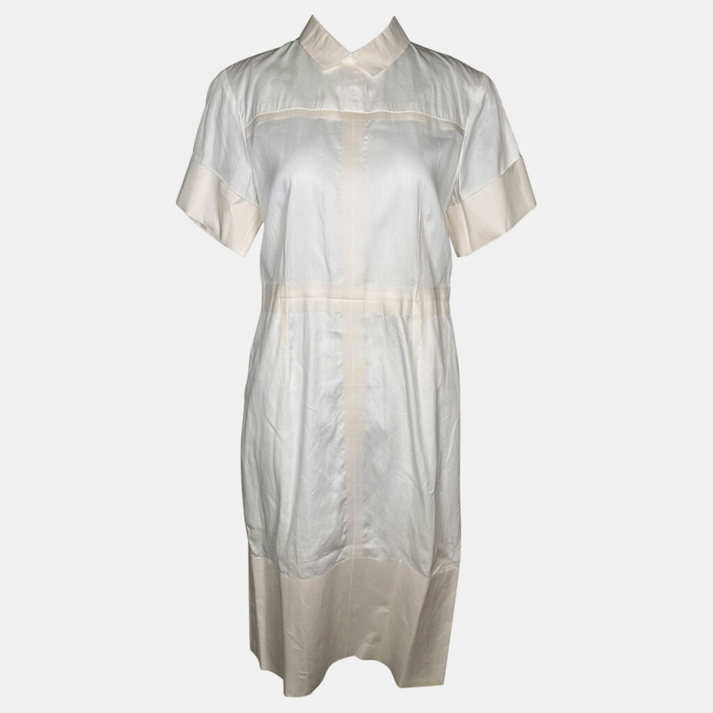 Celine White Cargo Shirt Dress Celine White Cargo Shirt Dress