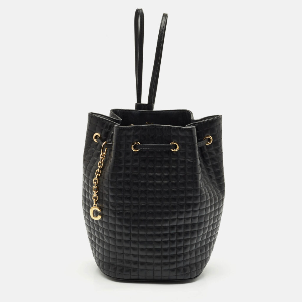 Celine Black Quilted Leather Small C Backpack Celine Black Quilted Leather Small C Backpack