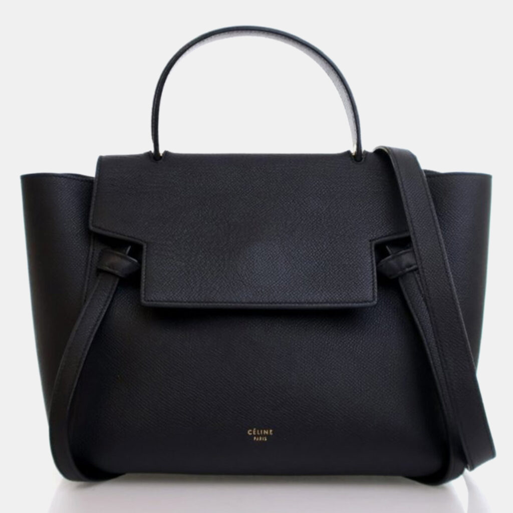 Celine Belt Micro Black Calfskin Handbag