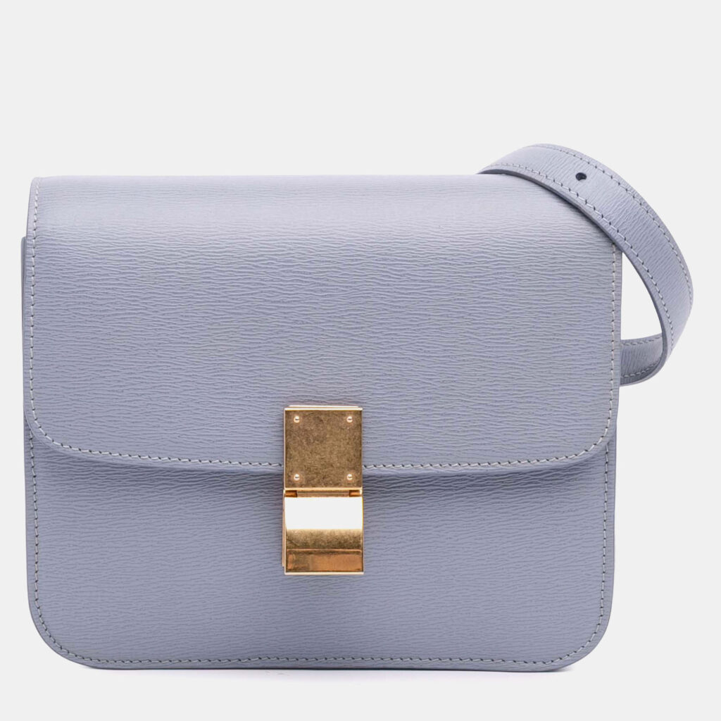Celine Purple Teen Calfskin Classic Box