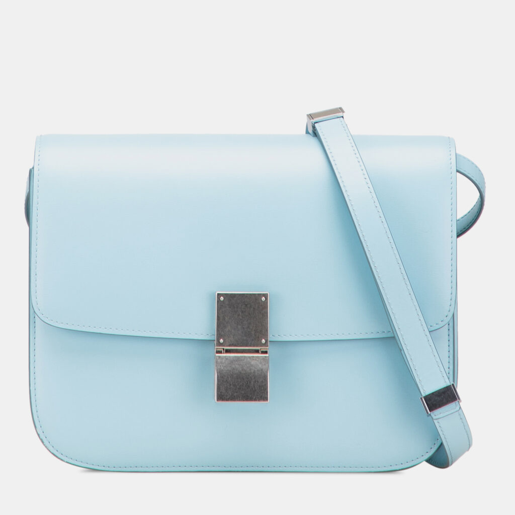 Celine Blue Medium Calfskin Classic Box