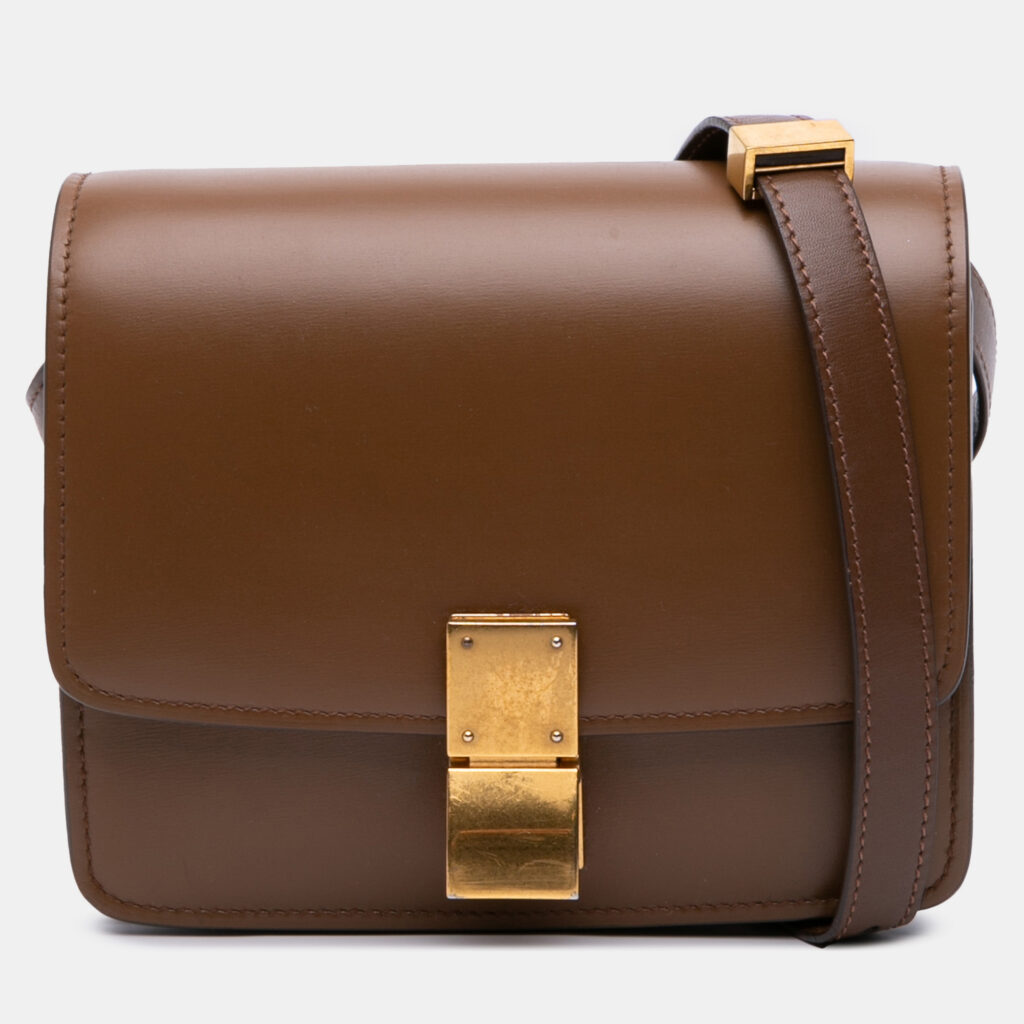 Celine Brown Small Calfskin Classic Box Celine Brown Small Calfskin Classic Box