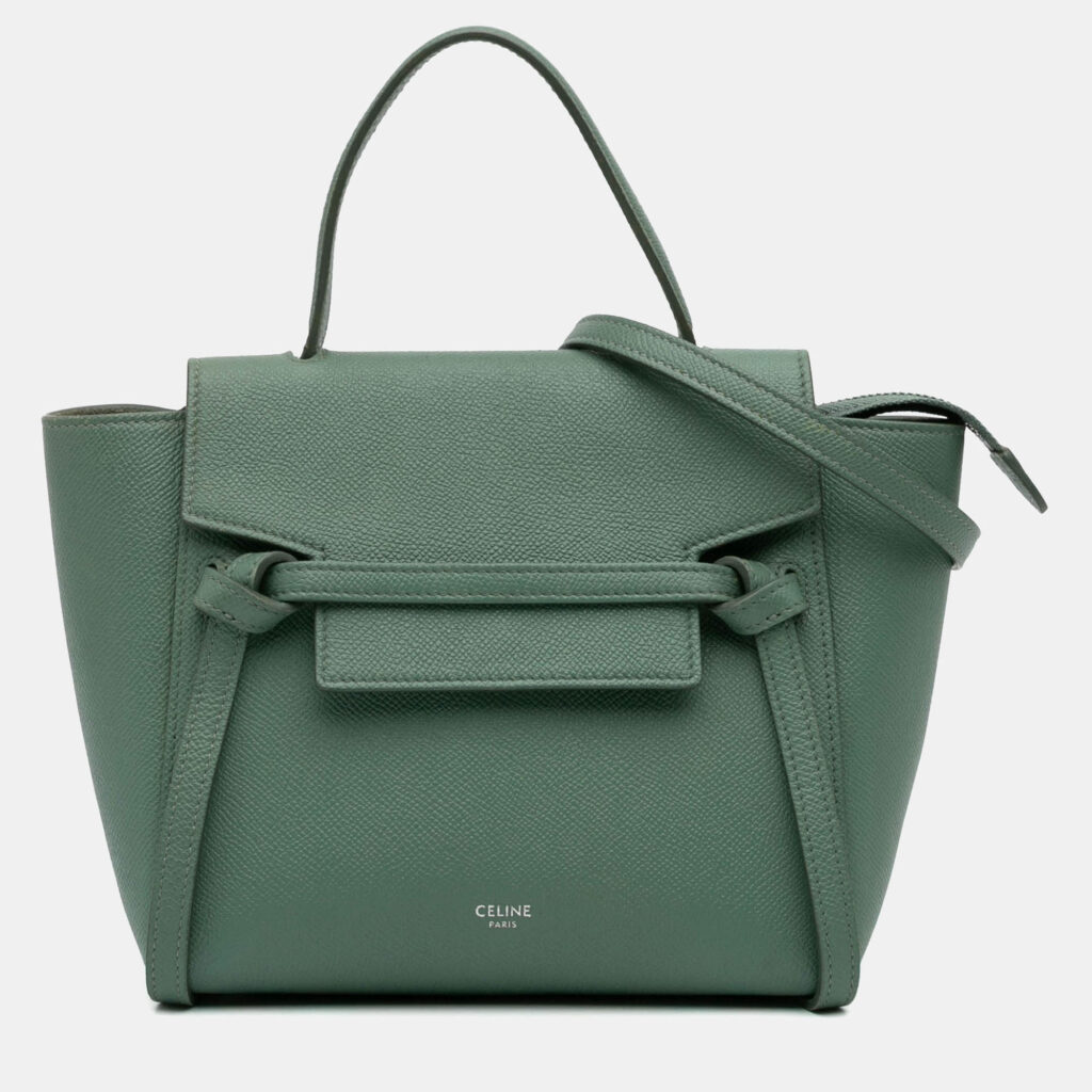 Celine Green Nano Grained Calfskin Belt Bag Celine Green Nano Grained Calfskin Belt Bag