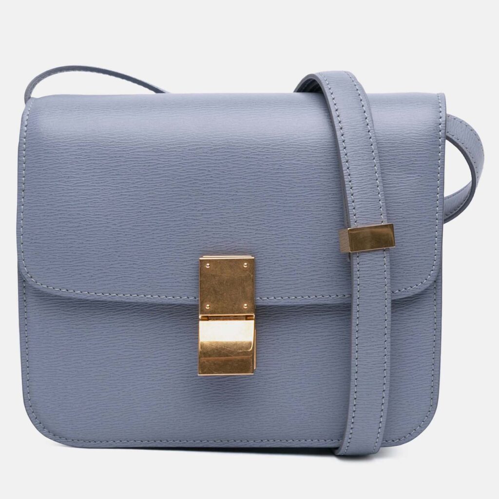 Celine Blue Teen Liege Calfskin Classic Box Celine Blue Teen Liege Calfskin Classic Box