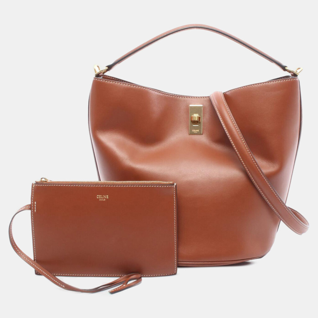 Celine Brown Leather Teen Bucket 16 Celine Brown Leather Teen Bucket 16