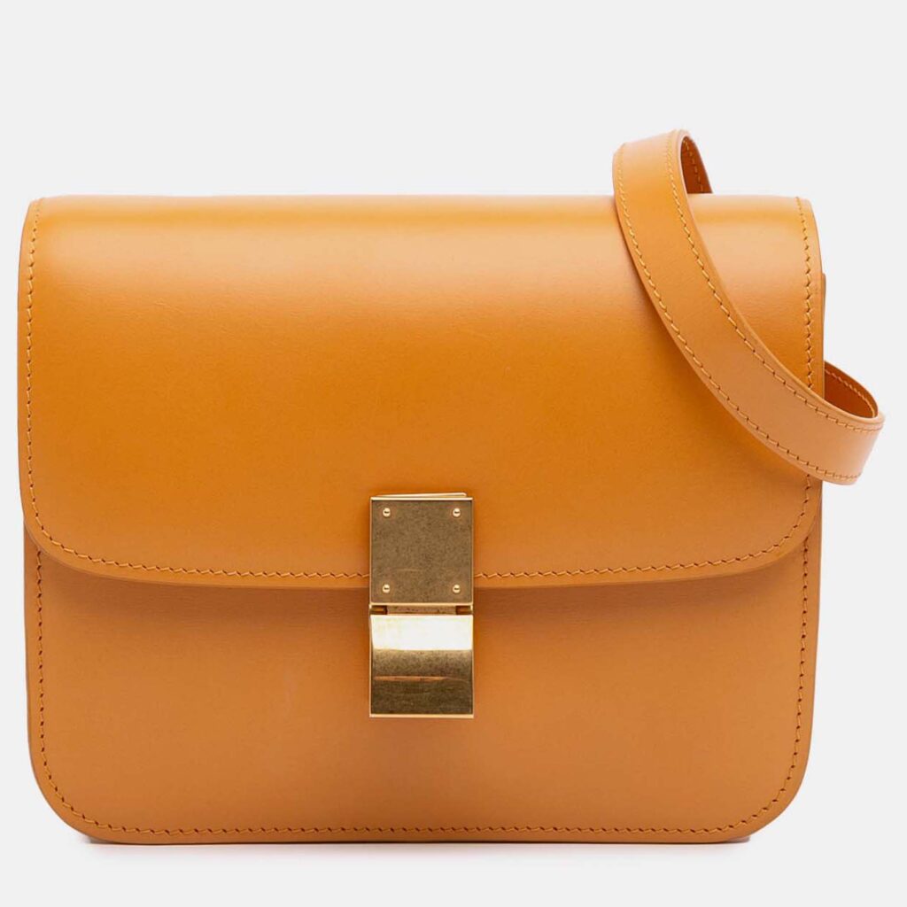 Celine Orange Teen Calfskin Classic Box Celine Orange Teen Calfskin Classic Box