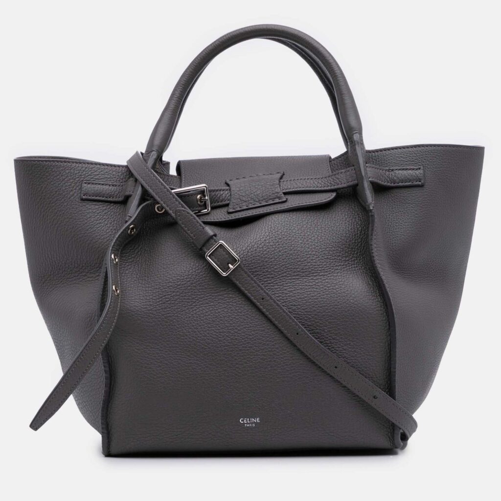 Celine Grey Small Grained Calfskin Big Bag Celine Grey Small Grained Calfskin Big Bag