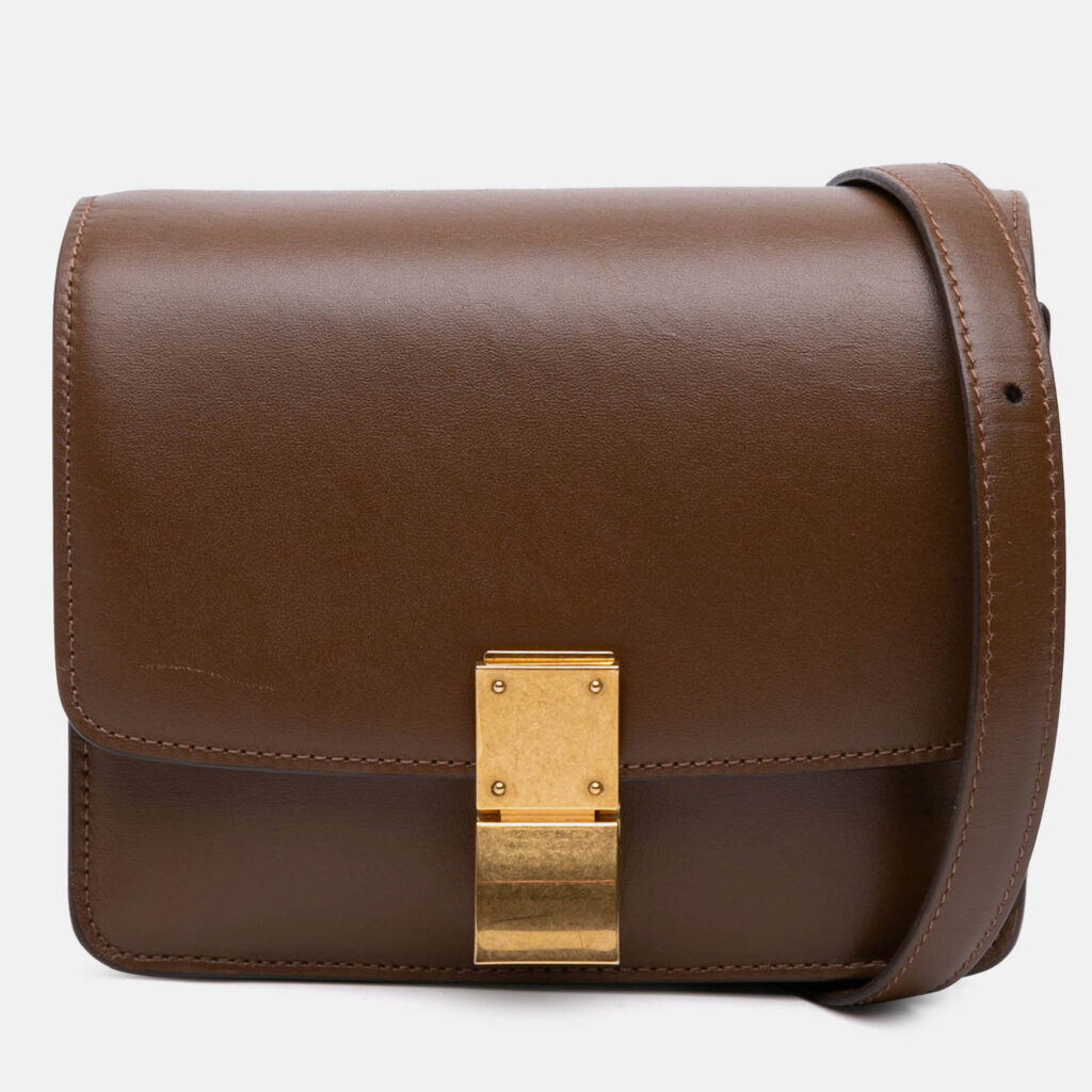 Celine Brown Small Calfskin Classic Box Celine Brown Small Calfskin Classic Box