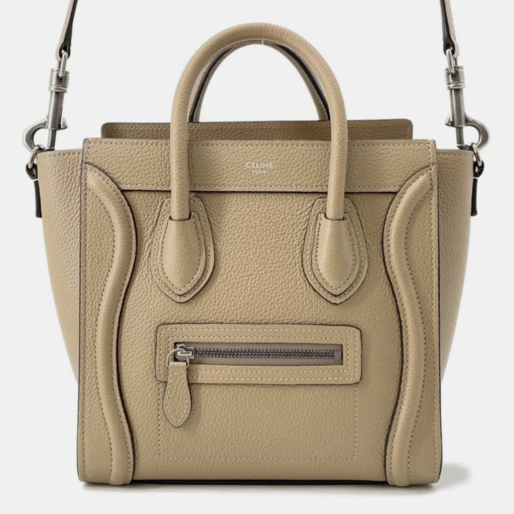 Celine Luggage Shopper Beige Leather Size Nano Celine Luggage Shopper Beige Leather Size Nano