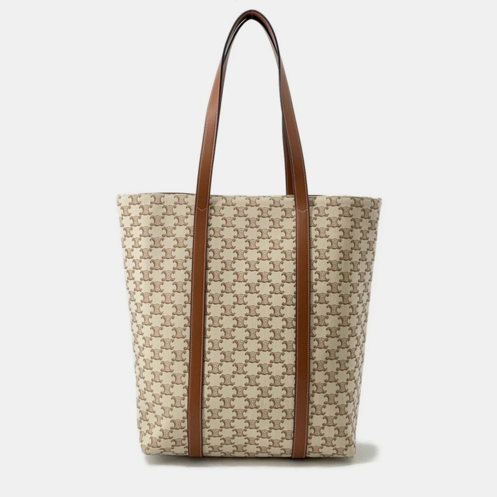 Celine Museum Bag Natural/Tan Triomphecanvas Leather
