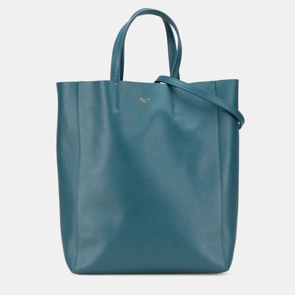 luxury-women-celine-used-handbags-p1236469-010-1.jpg Celine Small Grained Calfskin Vertical Cabas Satchel