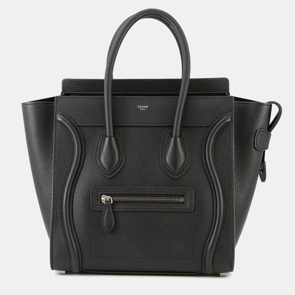 Celine Luggage Shopper Handbag Black Leather Size Micro Celine Luggage Shopper Handbag Black Leather Size Micro