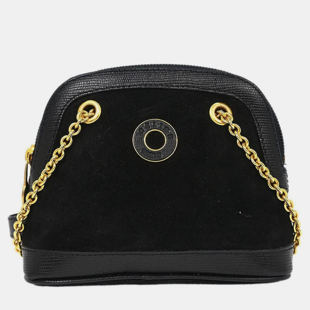 Celine Black Suede Shoulder Bag Celine Black Suede Shoulder Bag