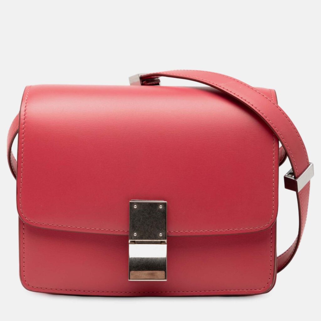 Celine Red Small Calfskin Classic Box