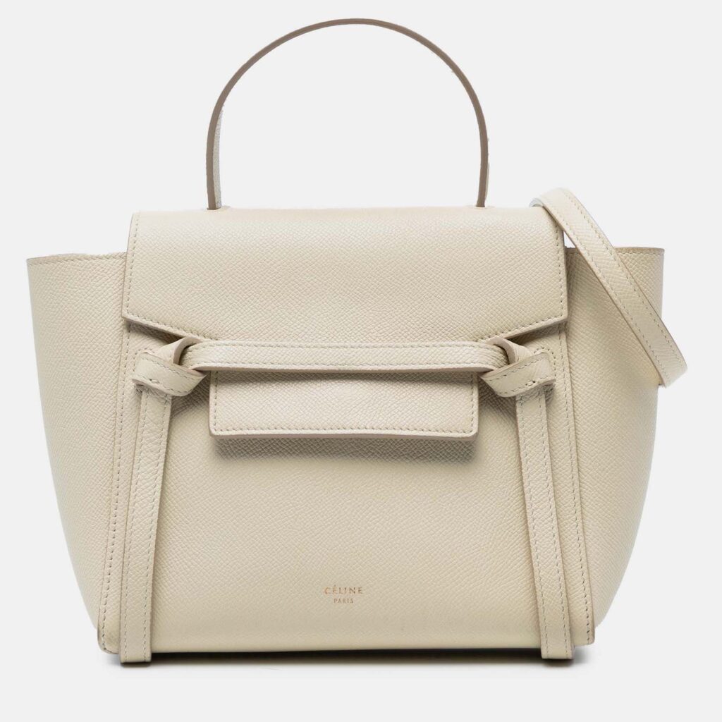 Celine Beige Nano Grained Calfskin Belt Bag Celine Beige Nano Grained Calfskin Belt Bag