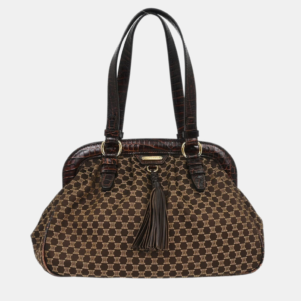 Celine Brown Macadam Handbag Celine Brown Macadam Handbag