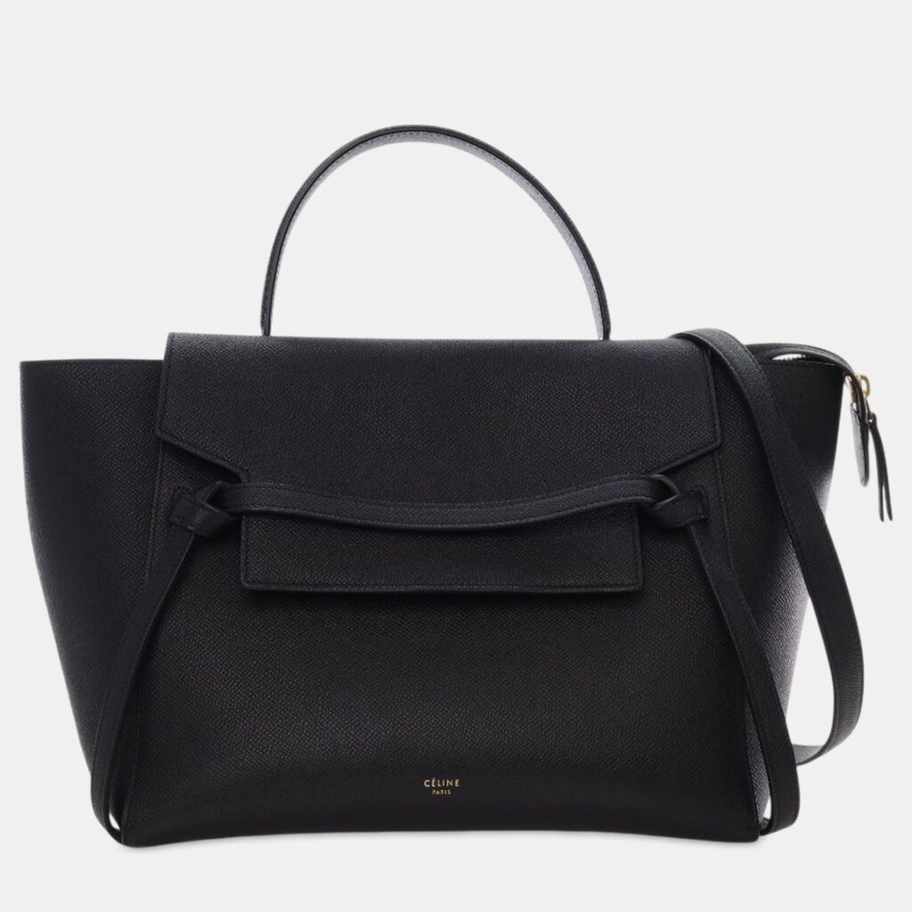 Celine Black Mini Grained Calfskin Belt Bag Celine Black Mini Grained Calfskin Belt Bag