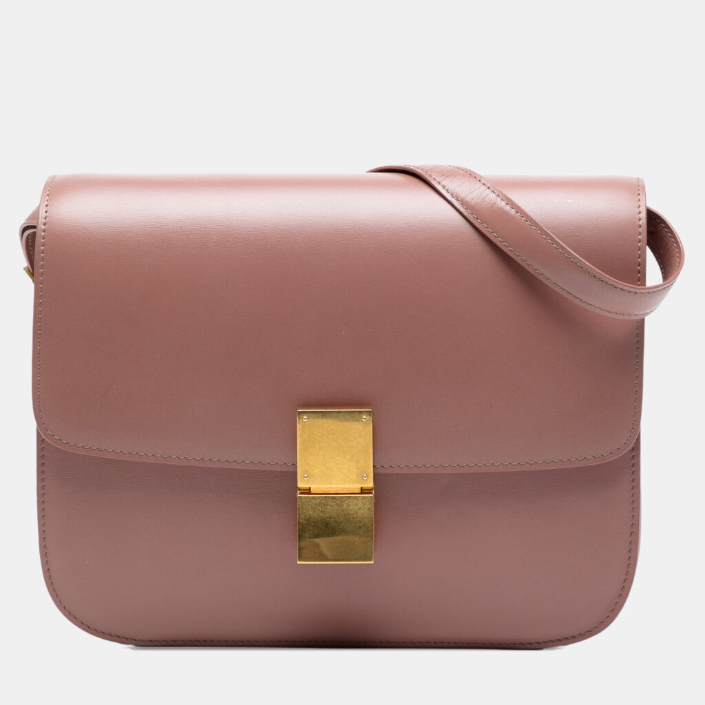 Celine Pink Medium Calfskin Classic Box Celine Pink Medium Calfskin Classic Box