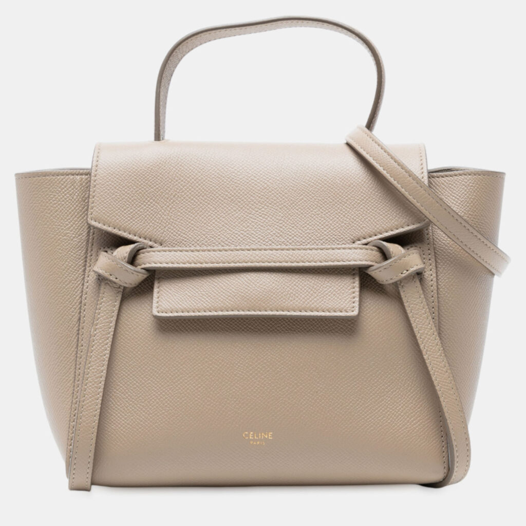 Celine Beige Nano Grained Calfskin Belt Bag Celine Beige Nano Grained Calfskin Belt Bag