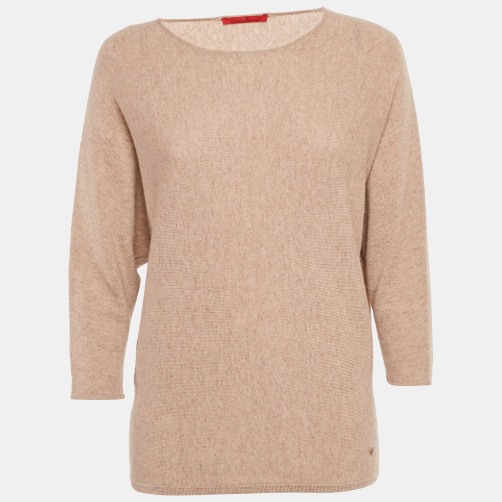 CH Carolina Herrera Dark Beige Wool Sweater S CH Carolina Herrera Dark Beige Wool Sweater S