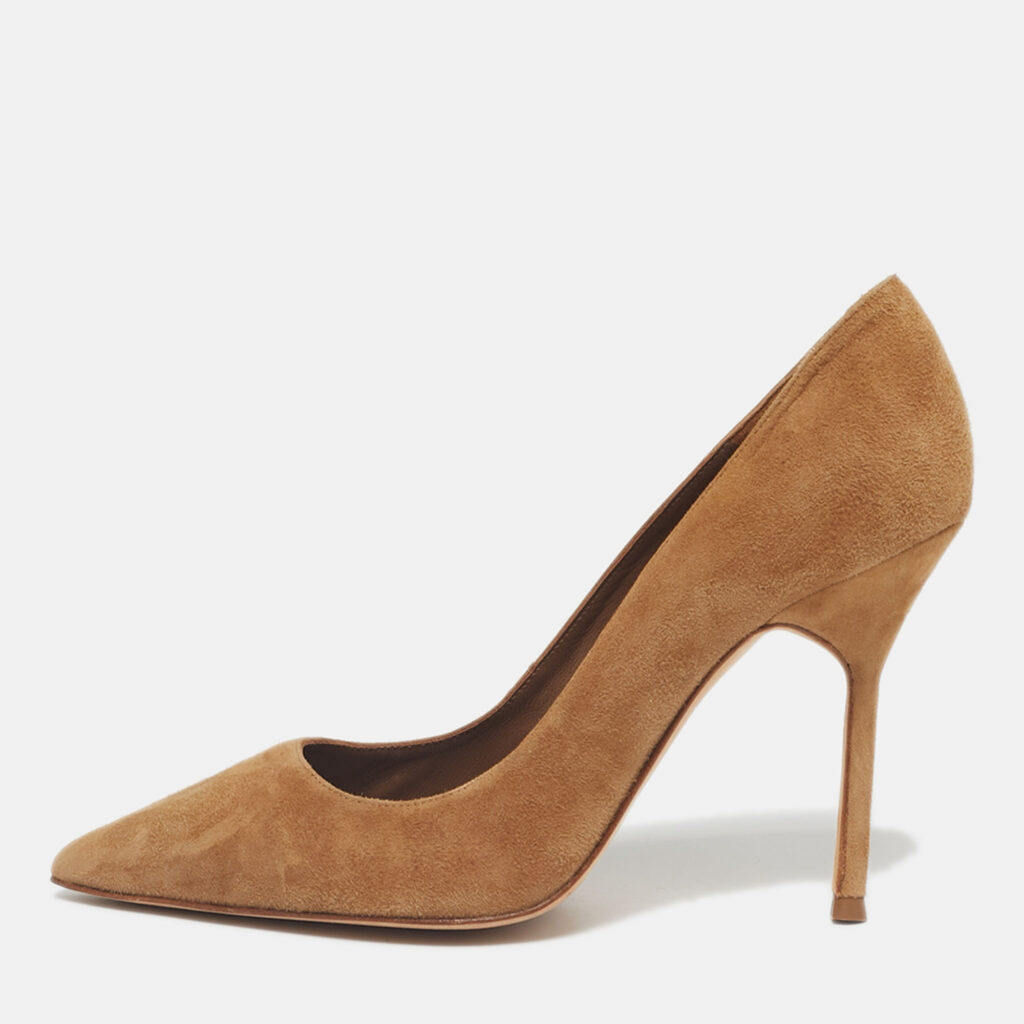 CH Carolina Herrera Brown Suede Pointed Toe Pumps Size 38 CH Carolina Herrera Brown Suede Pointed Toe Pumps Size 38