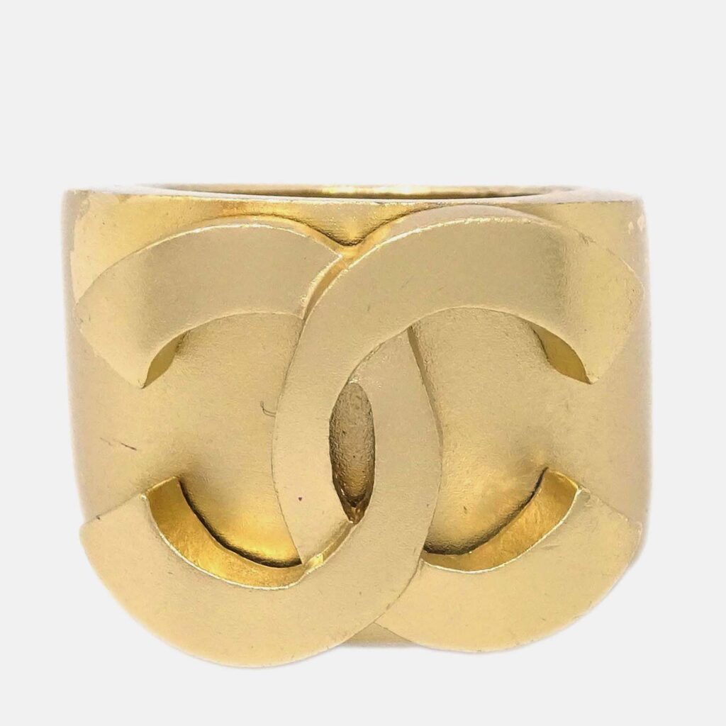 Chanel Gold Plated Ring Chanel Gold Plated Ring