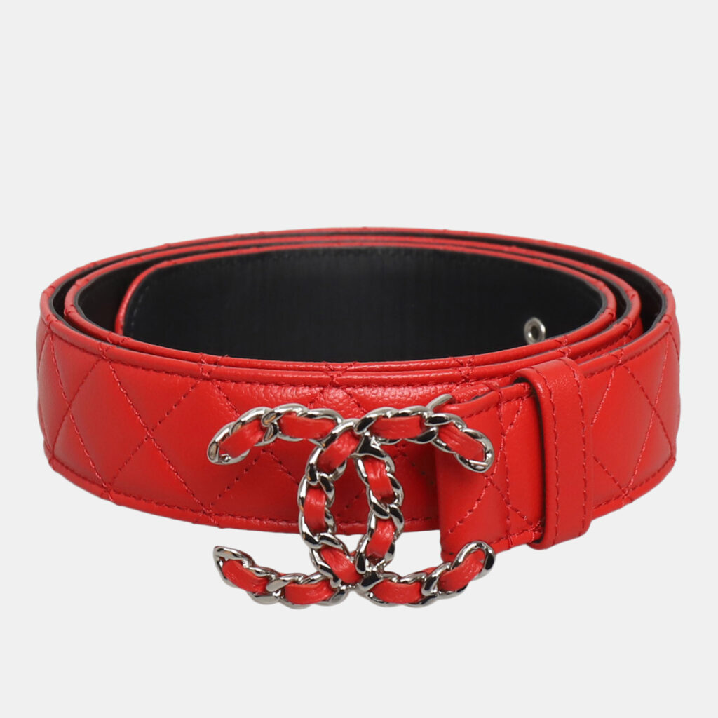 Chanel 20B Quilted Caviar CC Belt Chanel 20B Quilted Caviar CC Belt