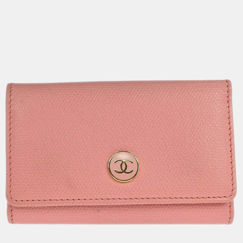 Chanel Pink Calfskin Key Case Small Chanel Pink Calfskin Key Case Small