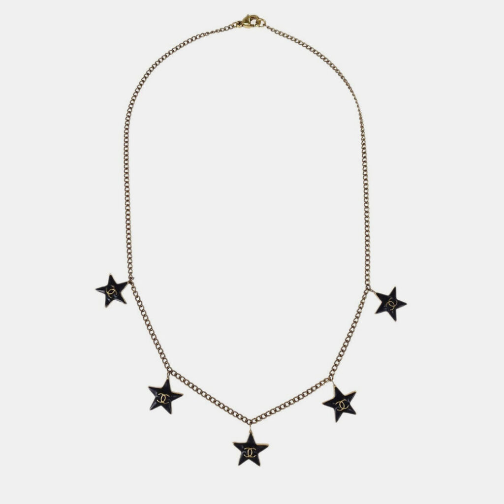 Chanel Gold Star Pendant Necklace 03A Chanel Gold Star Pendant Necklace 03A