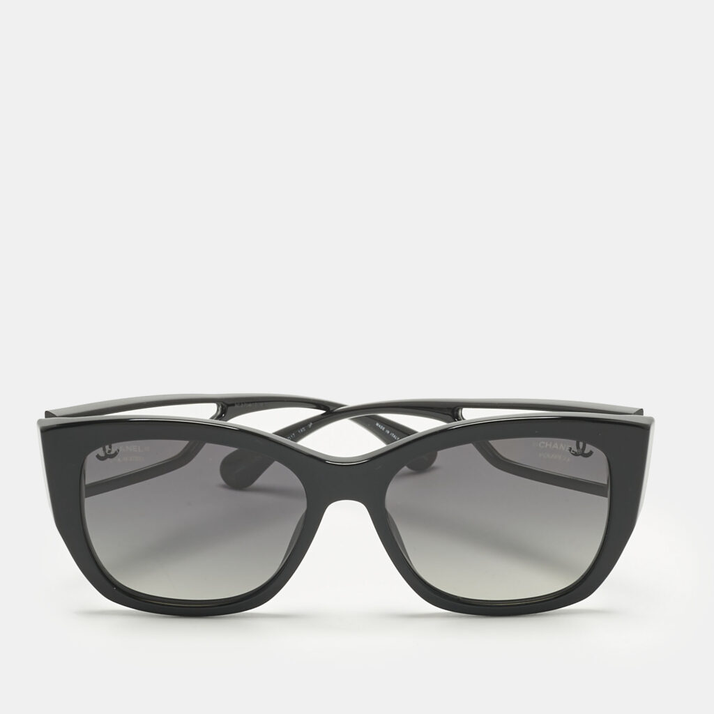 Chanel Black Gradient 5429 CC Butterfly Polarized Sunglasses Chanel Black Gradient 5429 CC Butterfly Polarized Sunglasses