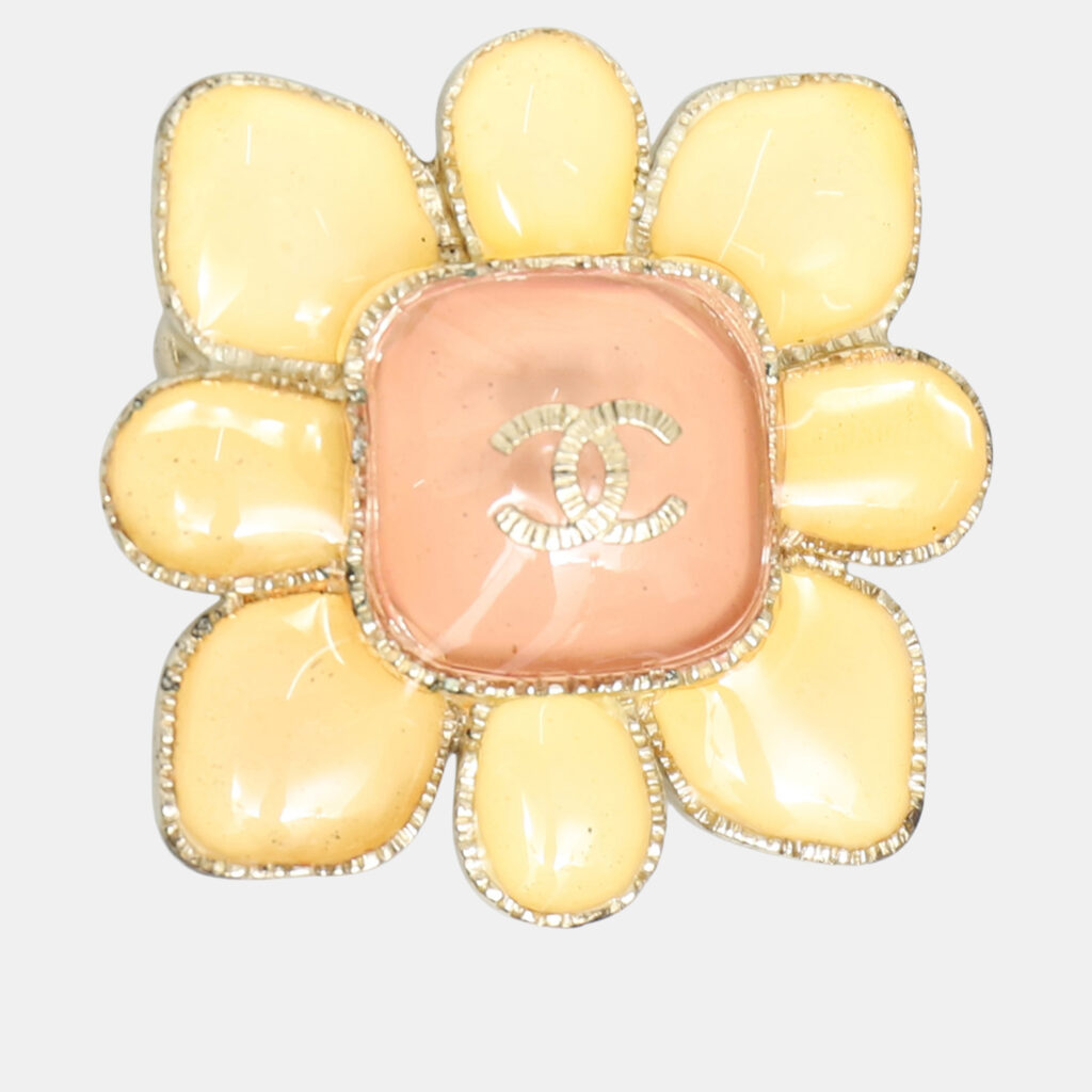 Chanel Gripoix CC Brooch