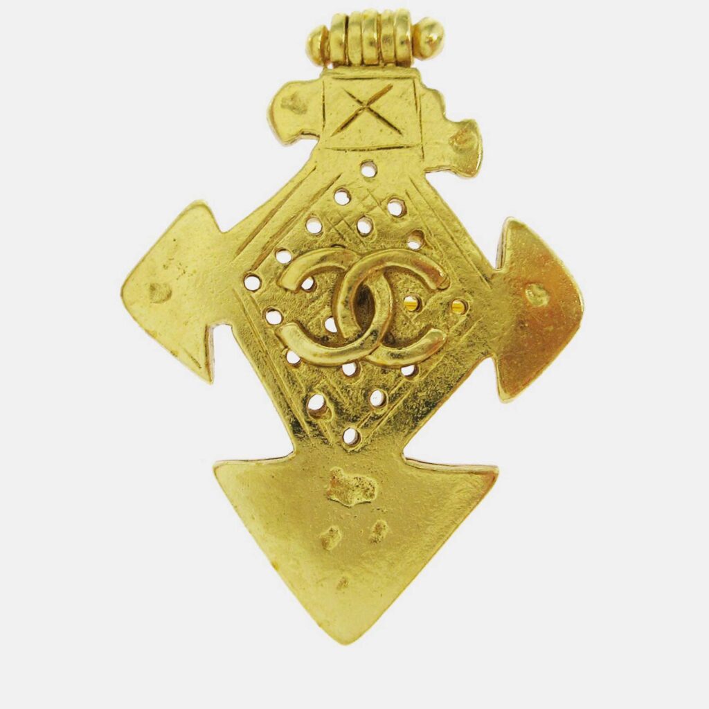 Chanel Brooch Pin Gold Chanel Brooch Pin Gold