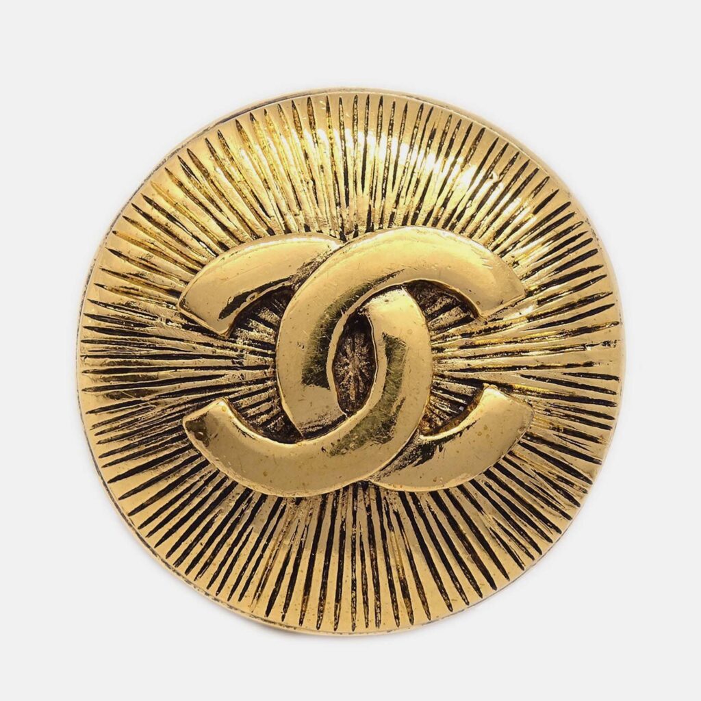 Chanel Brooch Pin Gold Chanel Brooch Pin Gold