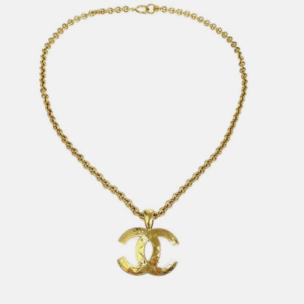 Chanel Gold Chain Pendant Necklace Chanel Gold Chain Pendant Necklace
