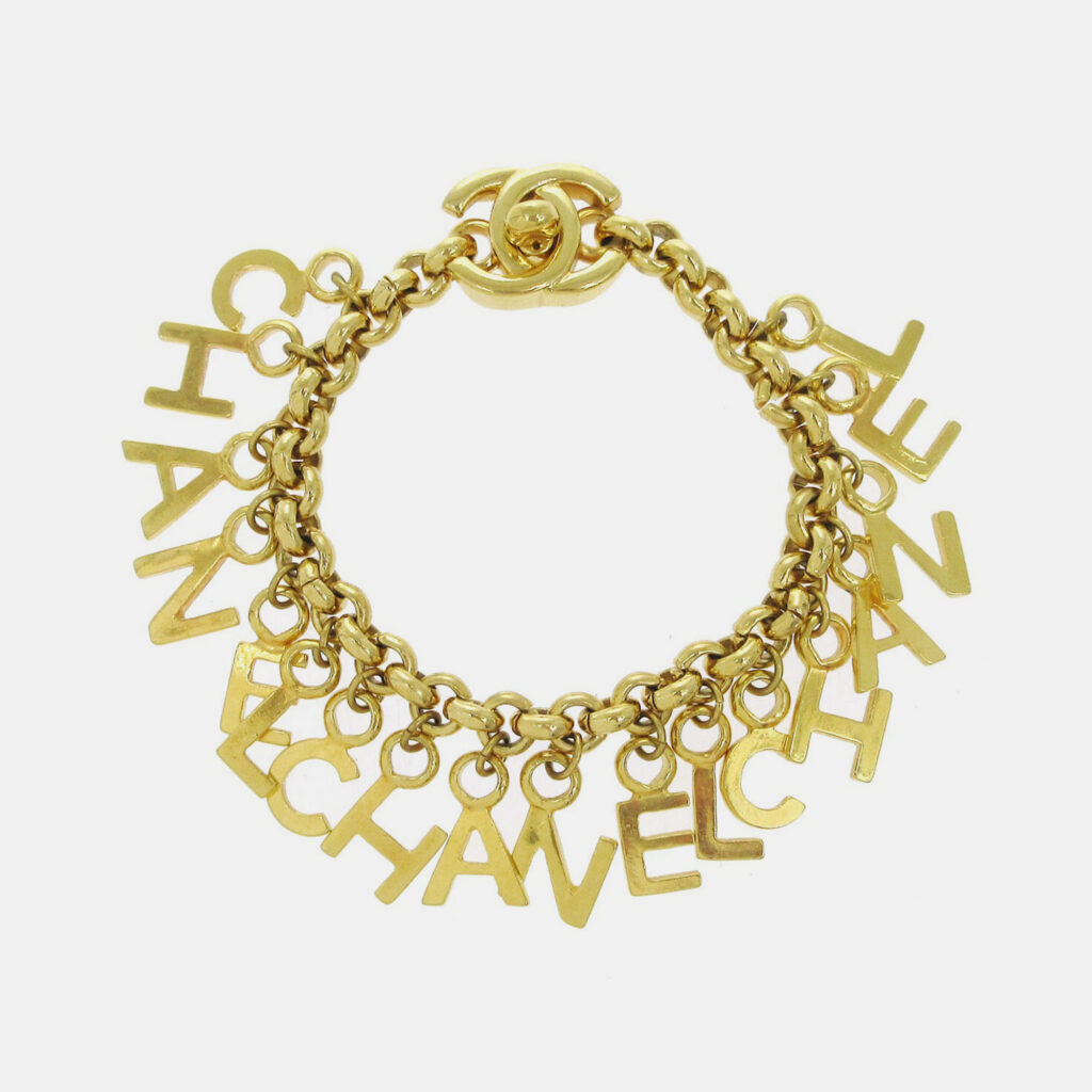Chanel Turnlock Gold Chain Bracelet Chanel Turnlock Gold Chain Bracelet