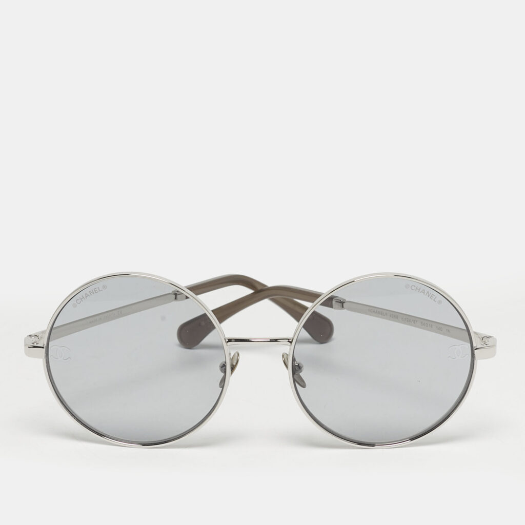 Chanel Grey/Silver Tone 4268 CC Round Sunglasses Chanel Grey/Silver Tone 4268 CC Round Sunglasses