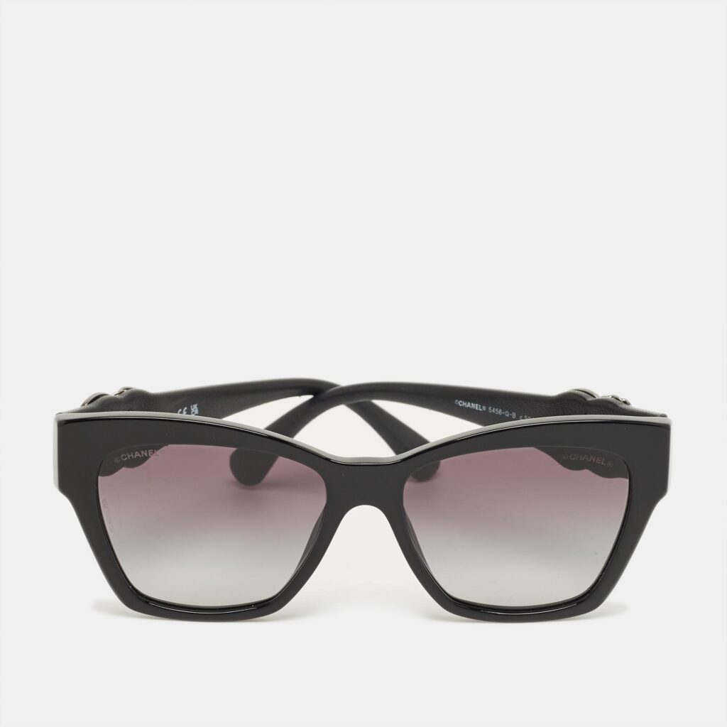 Chanel Black Gradient 5456 Q B CC Square Sunglasses Chanel Black Gradient 5456 Q B CC Square Sunglasses