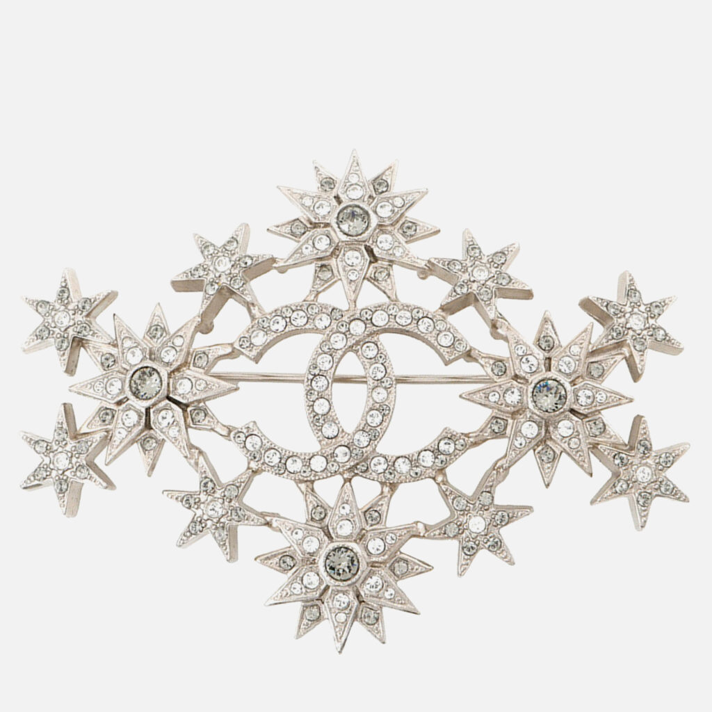Chanel Star Rhinestone Brooch Gold Plated Rhinestone Chanel Star Rhinestone Brooch Gold Plated Rhinestone