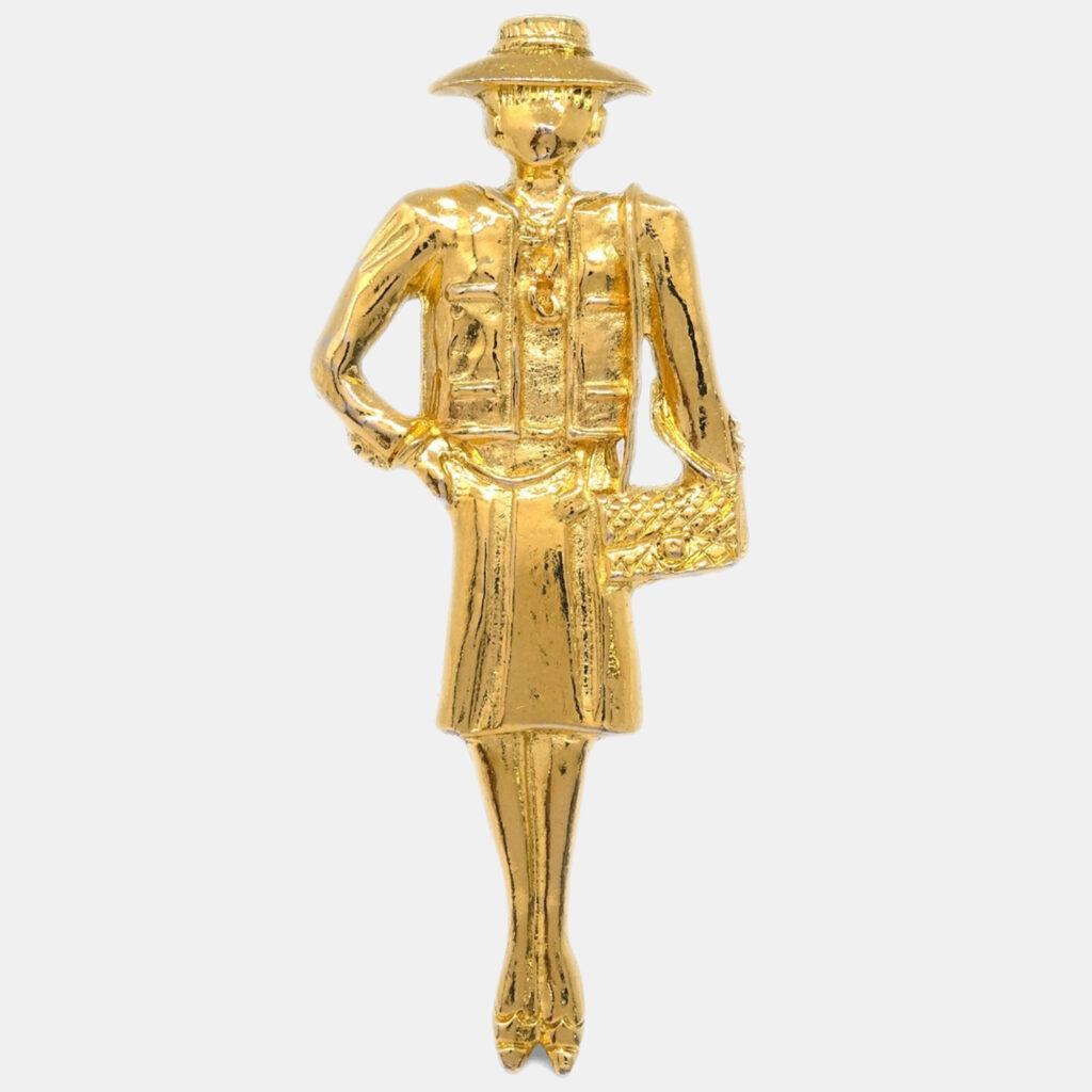 luxury-women-chanel-used-accessories-p1248732-001.jpg Chanel Gold Mademoiselle Brooch Pin