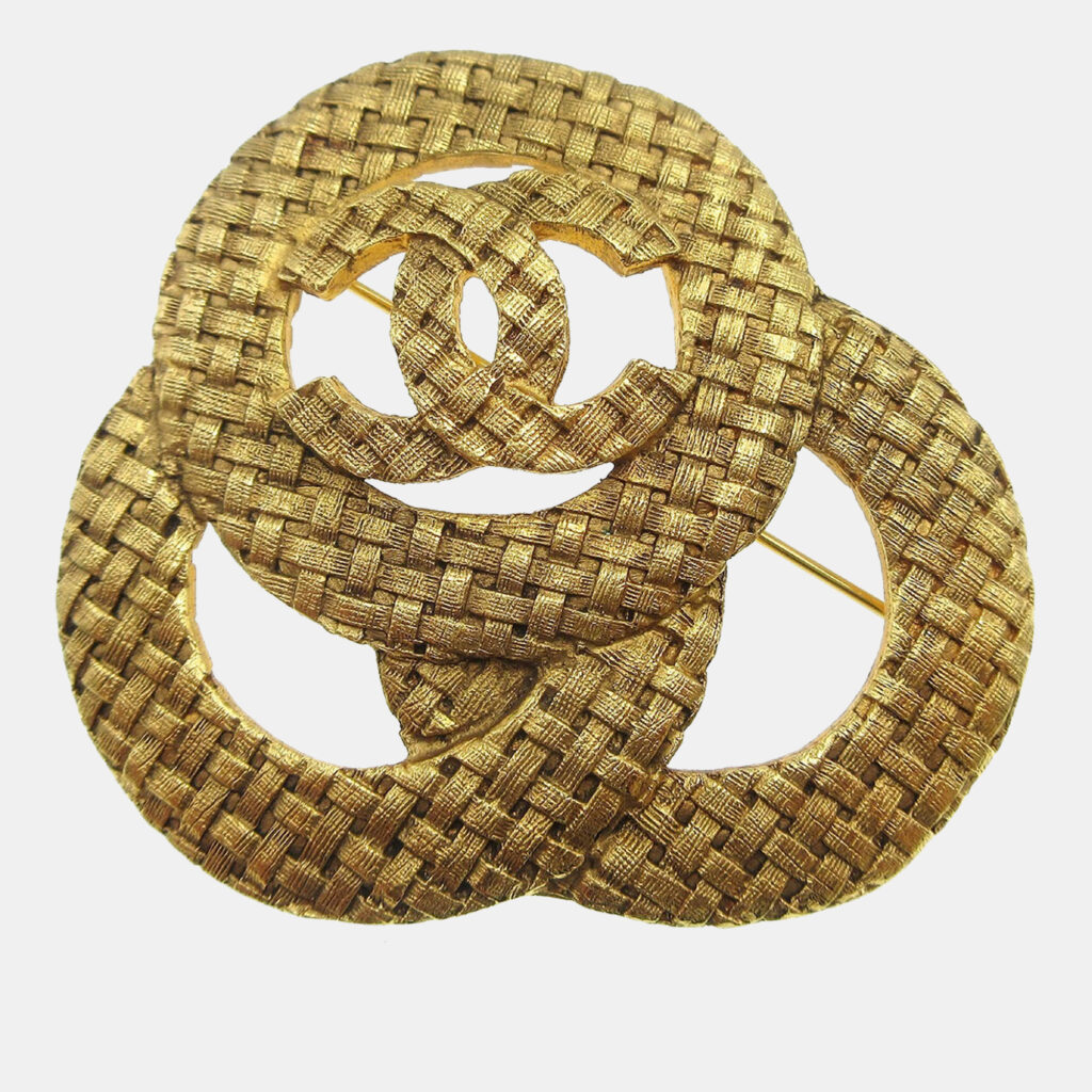 Chanel Brooch Pin Gold Chanel Brooch Pin Gold