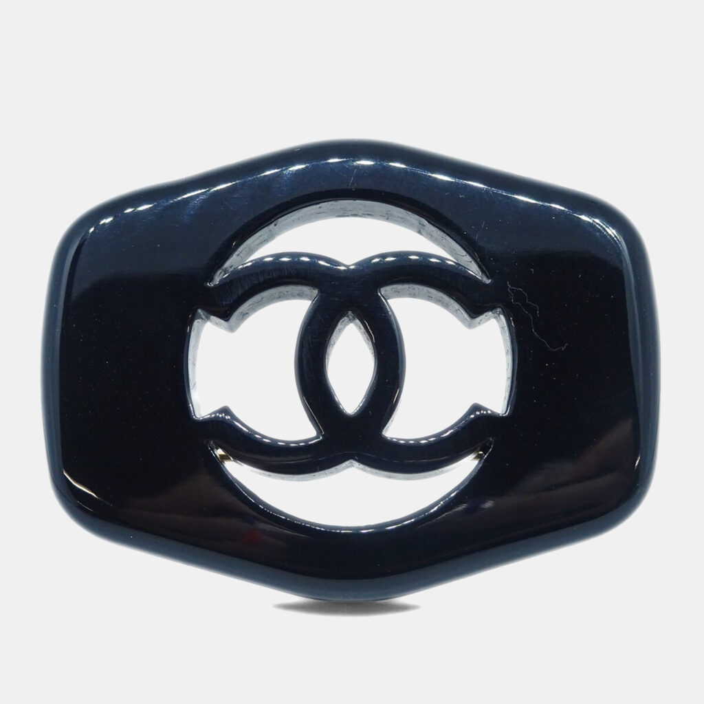 Chanel Brooch Pin Black Chanel Brooch Pin Black